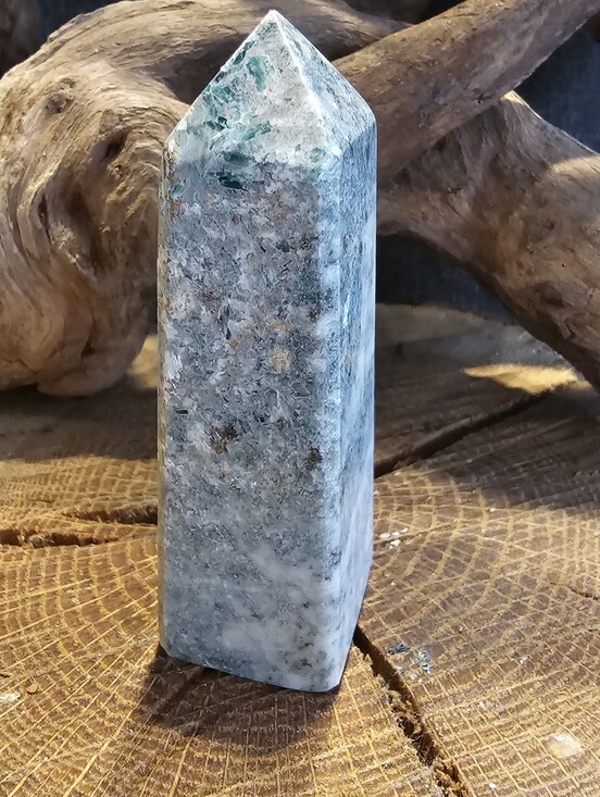 Other - Green and Gray Polished Amazonite Stone Tower Point